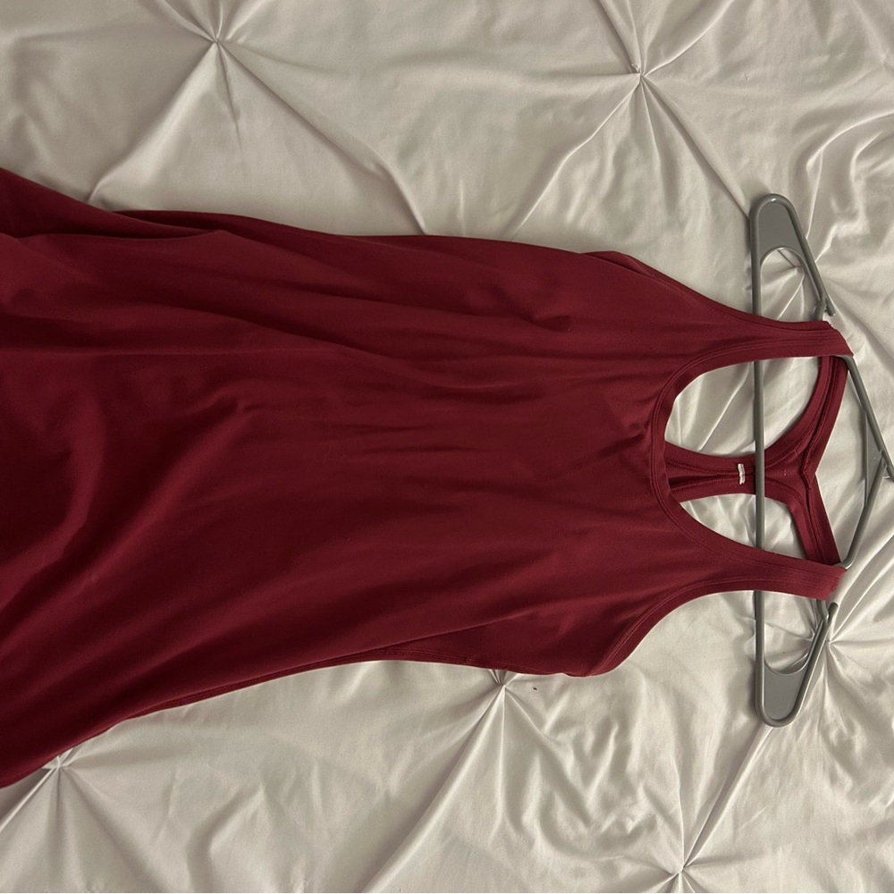 Lululemon Athletica Red Backless Top